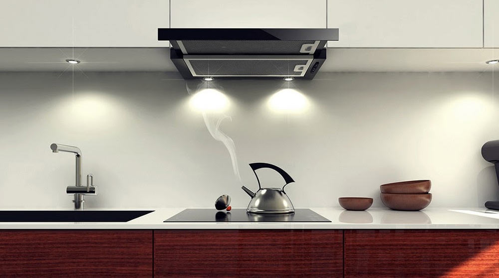 Преимущества встраиваемых вытяжек
